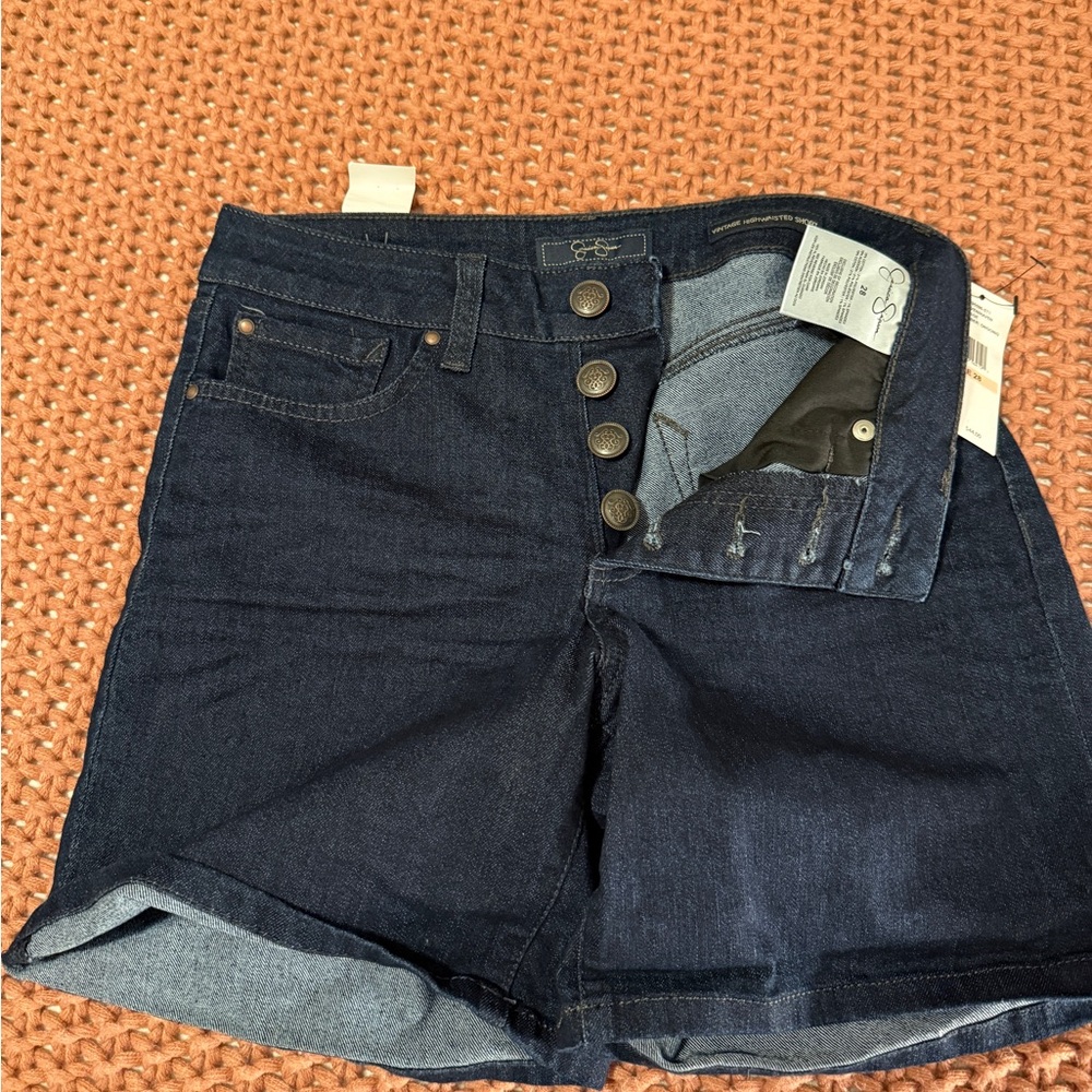 Jessica Simpson Pin Up Style Jean Shorts